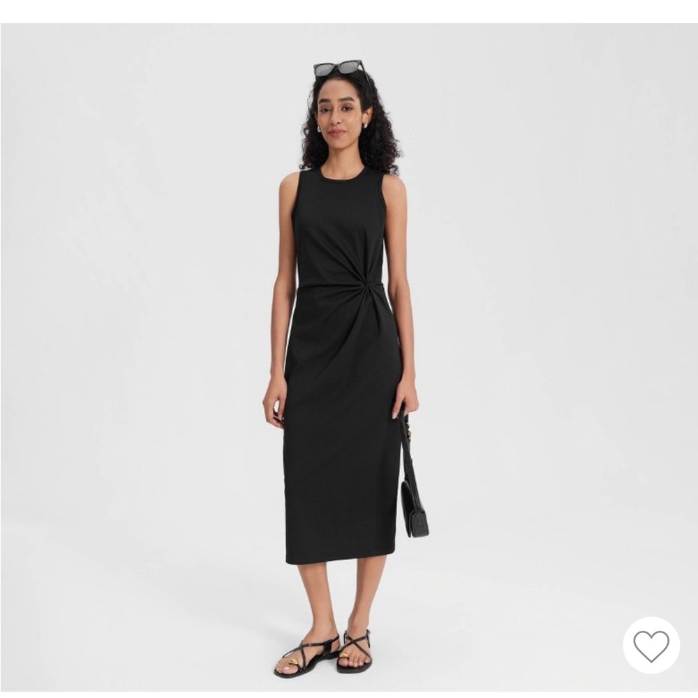A New Day Black midi dress, sz S - NWT